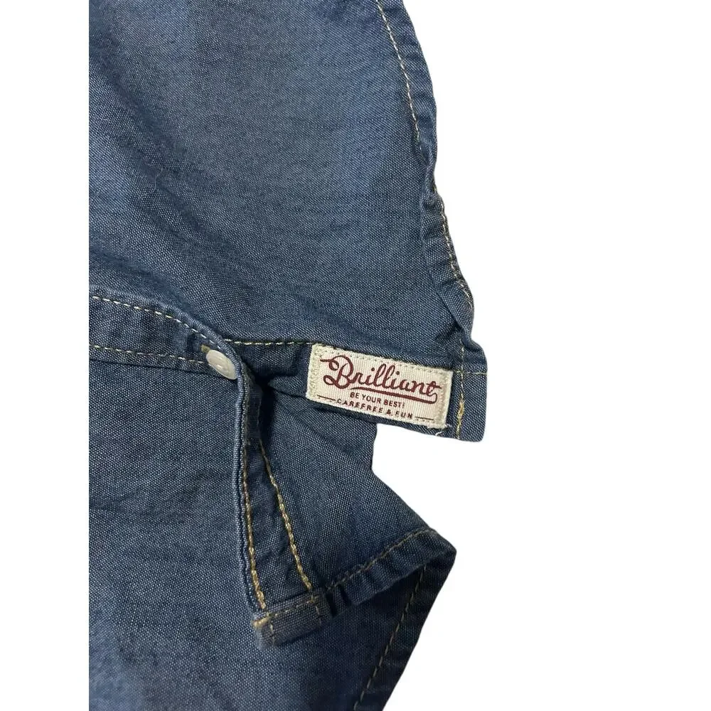 Carter’s Denim Long Sleeve Button Up Shirt Size 2T